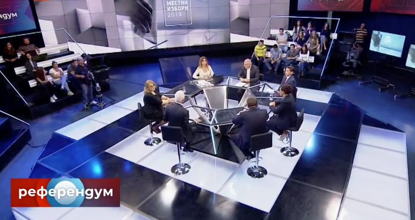 Чутовен скандал в БНТ с Волен Сидеров, жандармерия го извади от студиото на „Референдум“, той псува водещата