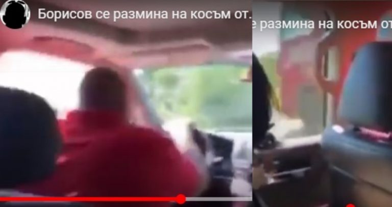 Борисов на косъм от тежка катастрофа, докато кара джипа ВИДЕО
