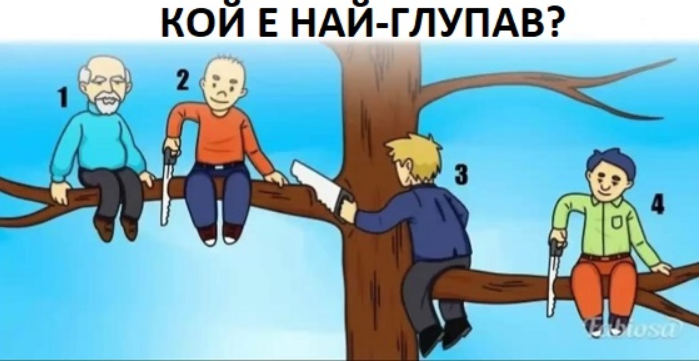 Кажи кой от четиримата е най-глупав и виж какво разкрива това за теб